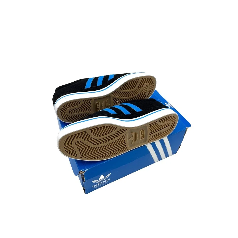 Adidas Kids Rayado J Shoes Sneakers Skateboard Size 7 Black‎ & Blue